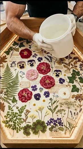 Building a Victorian Pressed Flower Dining Table 🌸📖