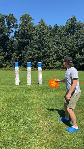 22K views · 293 reactions | Three buckets, two frisbees, one throw. #trickshot #How #frisbee | Trixshot | Facebook