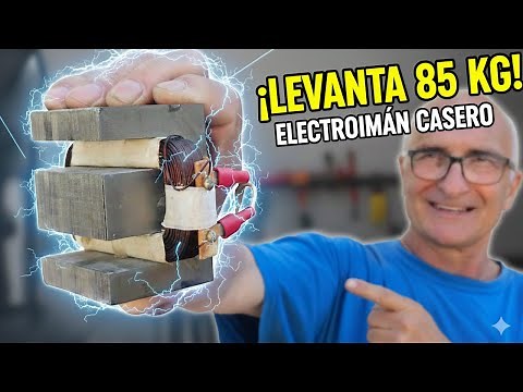How to Make a Very Powerful Electromagnet - Homemade Experiment