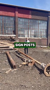 Right after we took this video, the white sign post sold but we wanted to show you the other one we still have available! 🪧 This can easily be cleaned up and used for your business! ✨ | 📩 Message us for more information! |📍 400 Gilligan St, Scranton, PA 18508 |📍 300 Brook Street, Scranton, PA 18505🚛 | Shipping available everywhere!! 🌎 #oldegoodthings #antiquestore #antiqueshop #architecturalsalvage #antiquestorefinds #antiques #antiquefurniture #antiquedealersofinstagram #homedesign #homed