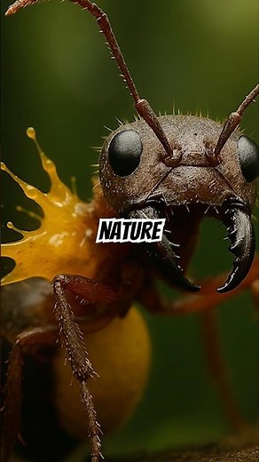 Real Kamikaze Ants who Suicide Bomb! to protect their colony ! #ants #science #short