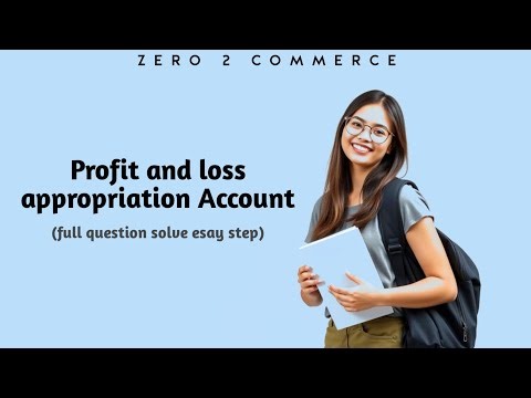 Example of Profit and loss appropriation account #class-12th important topic#ncert example