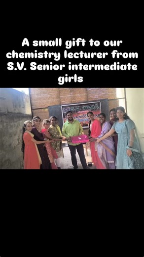 S.V Tutorials ❤️😍 (Right choice for your bright future) on Instagram: "​"Thank you, Pavan sir, for taking the most complex chemical equations and breaking them down into something that actually makes sense. You turn confusion into clarity every single day." ​"Your ability to simplify the abstract world of atoms and molecules is truly a gift. Thanks for making chemistry feel less like a chore and more like a discovery #svintermedaitetuitions #rightchoiceforurbrightfuture #besttutorialinjmd😍 #sv