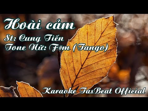 Karaoke Hoài Cảm (Tango) Tone Nữ | TAS BEAT