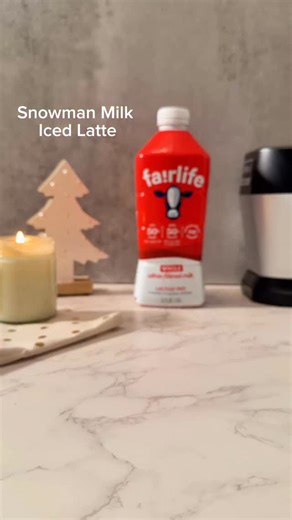 fairlife on Instagram: "Let’s make a snowman latte☃️☕ Line your cup with marshmallow fluff and add a snowman doodle. Then, fill the cup with ice, espresso, and creamy fairlife ultra-filtered milk. Cheers to lattes made a little more magical ❄️ #fairlifeHolidayMoments"
