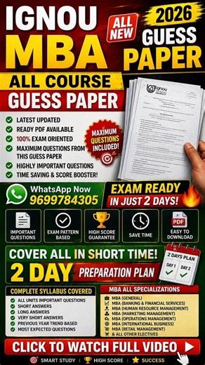MMPC 01 Solved Guess Paper: WhatsApp for PDF #IGNOU