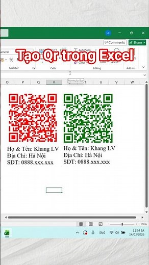 How to create a QR code in Excel #excel #exceltips