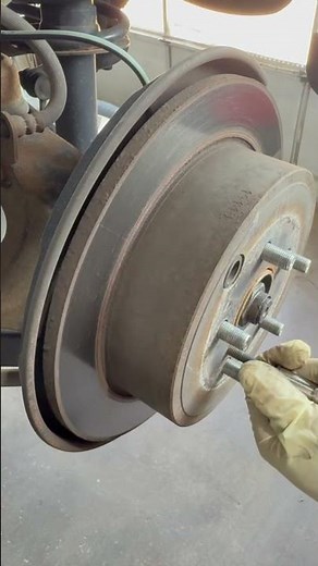 How To Remove Rusted Brake Rotor #brakerotors