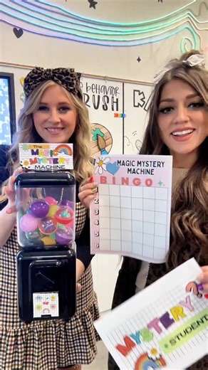 Stephanie Osmundson & Loreal Hemenway on Instagram: "Introducing the ✨Magic Mystery Machine✨ your ticket to better student behavior and excellent decision making! Not to mention it’s just soooo FUN! 🤩 Comment “machine” for the link to this resource and all of the materials shown!! 🔗🩷 #behaviormanagement #teachertools #teacherresource #teacherspayteachers #teachersfollowteachers #gumballmachine"