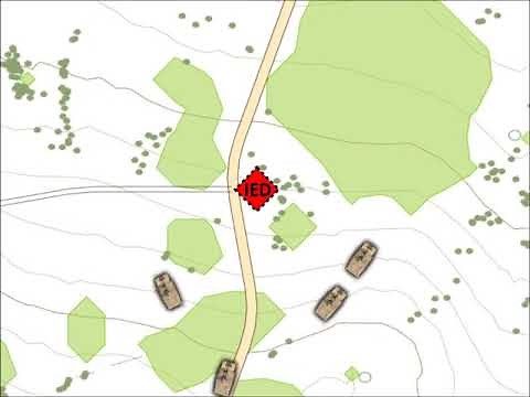 React to Contact Examples Visual, IED, Direct Fire including RPG | Army Flashcards