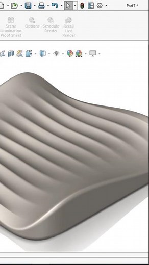 Plated Surface in Solidworks. Watch the full tutorial on my YouTube channel. #solidworks #design