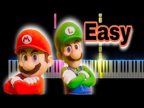 Mario Brothers Rap - The Super Mario Bros. Movie OST (Easy Piano Tutorial)