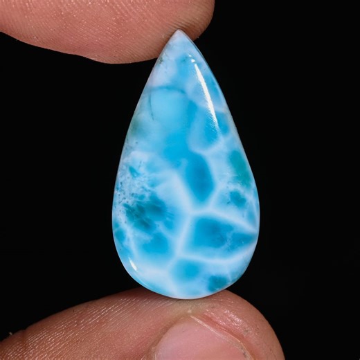 Larimar Stone Meaning, Benefits Healing Propertie & Uses, Rare Blue Caribbean Gemstone From Dominican Republic for Spiritual Energy 23.45 CT - Etsy
