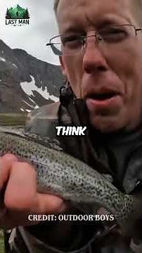 Making shelter from rocks in Alaska.