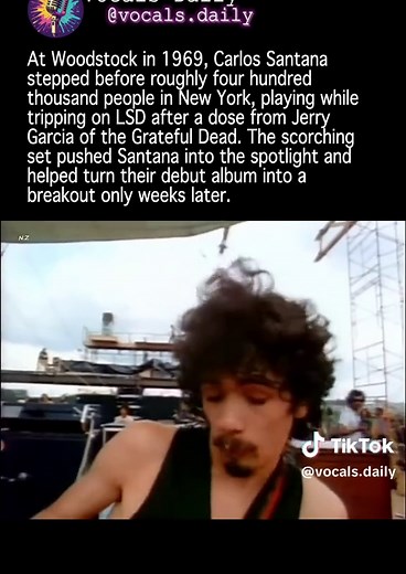 Carlos Santana's Iconic 1969 Woodstock Performance