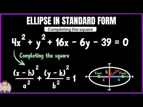 Converting Ellipses from General Form to Standard Form: Step-by-Step