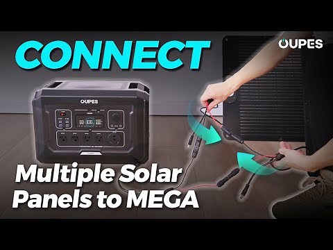 How to connect multiple OUPES solar panels to the OUPES Mega?