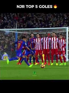 Neymar Top 5 Goles x Barcelona 🔥😨 #shorts #football #neymar