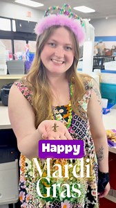 We had the best time celebrating Mardi Gras today! 💜💛💚 A huge shout-out to our pharmacist, Lynne, for coordinating everything and bringing in an authentic king cake straight from New Orleans & to Margie for festive decor! And congratulations to Sydney for finding the baby inside the cake — looks like you’re royalty for the day! 👑✨ | Table Rock Pharmacy & Compounding