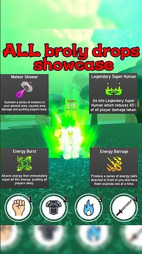 All broly drops in anime fighting simulator endless #afse