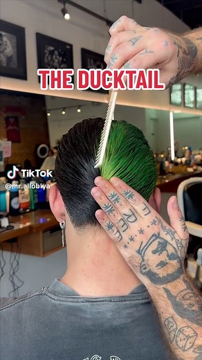 Signature Haircuts Series: Part 1 Introducing... The DUCKTAIL aka The Duck’s Ass! . Step back in time with this iconic and unique hairstyle that screams old-school barbering vibes. Let’s pay homage to one of the most recognizable styles in history! . Let me know in the comments what haircut you would like to see in Part 2 . 📍Long Beach,CA 🇺🇸 . #classicbarber #oldschoolbarber #traditionalbarber #barber #barbershopconnect #barbershop #barberworld #barberlife