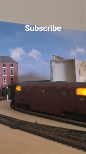 OO gauge Class 42 passing on the Model Railway