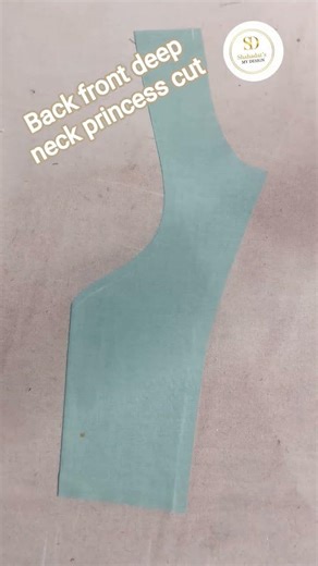 back front deep neck #princess cut # pattern # fashion