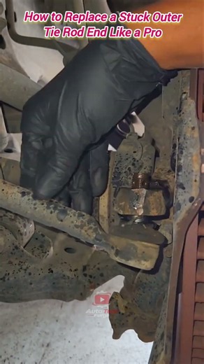 How to Replace a Stuck Outer Tie Rod End Like a Pro #shorts #mechanic #automobile