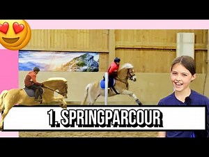 Erster Springparcour mit Wissensfrage | Springreiten