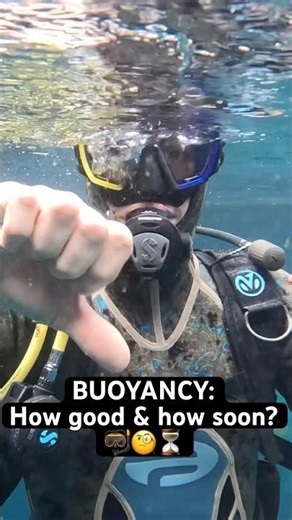 Buoyancy control: How soon & how good do you require from your students? 🤿⭐️ #scubadiving
