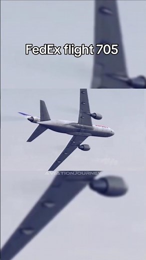 FedEx flight 705 animation#aviation#airplanes#avgeeks