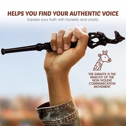 Giraffe NVC Talking Stick: Powerful Communication Tool for Balanced Dialogue, Storytelling and Peacebuilding - Etsy