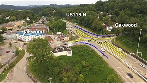 New Oakwood Intersection traffic pattern begins