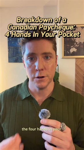 Brian | Calm Money Coach on Instagram: "Your paycheck has 4 deductions before you see a single dollar. Here’s exactly where your money goes and why. Quebecers technically pay QPP (Quebec Pension Plan) and QPIP (Quebec Parental Insurance Plan) instead of CPP and EI. Didn’t mean to leave them out, sorry! 😩 Federal tax → Ottawa. Healthcare transfers, Old Age Security, defense, debt interest. Your first $16,129 is tax-free in 2025. Provincial tax → Your province. Same $75k salary, completely differ