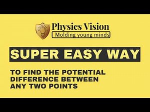 How to find potential difference between two points in a super simplified way