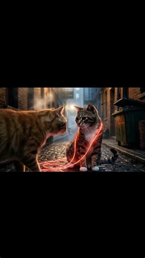 The Cat who Followed the Red String #cat #viral #shortvideo