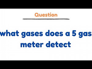What gases does a 5 gas meter detect