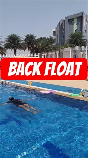 99% Beginners Make This Back Float Mistake ❌😱#swimming #floating #pool