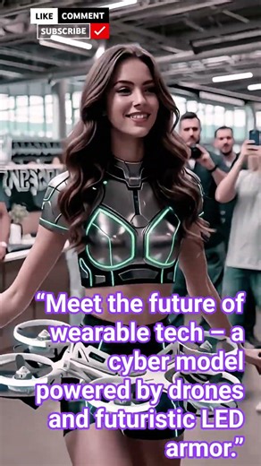 Future Robot Girl With Drone Suit | Next-Gen Tech Showcase#shots #trending #viraldance #shortvideos