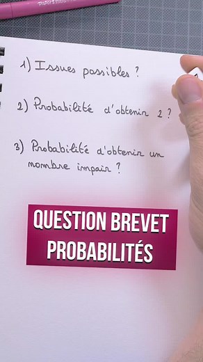 Alors , tu as trouvé comme moi ? #pourtoi #apprendrelesmaths #mathematiques #studymaths #college #brevet #prof #profdemaths #probabilité