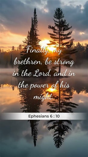 Ephesians 6:10 (KJV) | Bible Verse for Strength and Stability