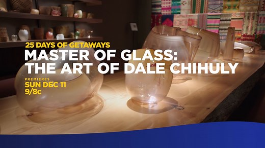 An intimate look at the life, career, and influence of the revolutionary glass sculptor Dale Chihuly Chihuly Studio, told by his students, family, and the artist himself. Smithsonian American Art Museum and the Renwick Gallery. Master of Glass: The Art of Dale Chihuly premieres Sunday, December 11 at 9 PM ET. | Smithsonian Channel