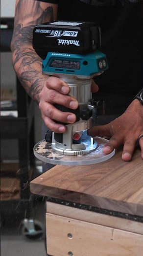 Do you own the Makita cordless router? Upgrade your base plate for ultimate stability! #woodworking