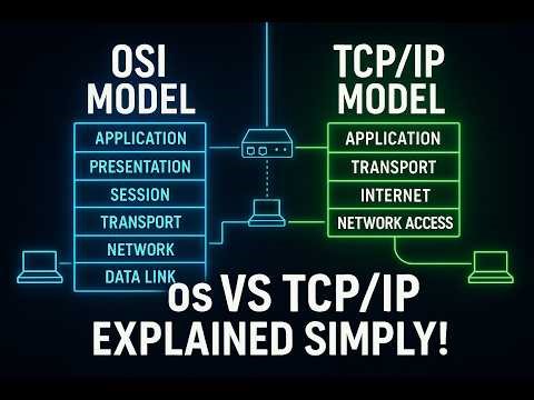 OSI Model vs TCP/IP Model Explained Simply | Networking Basics for Beginners