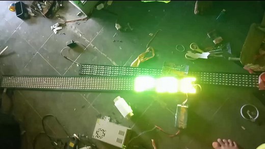 Experience Colorful LED Panels with Fun Messages