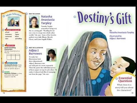 Destiny's Gift by Natasha Tarpley Journeys lesson 3 AR read aloud