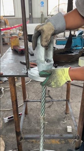 Produce wire rope sling with socket #cablewirestrippingmachine #steelwire