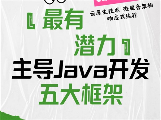 2025年最有潜力主导Java开发的五大框架
