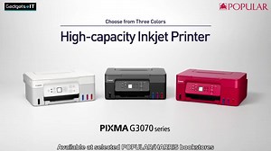 🔥Gadgets & IT Hot Deals🔥 Experience high-capacity inkjet printer with CANON Pixma G3070 Wireless Refillable Ink Tank Printer. Available in red & white colours only. Grab it now at selected POPULAR/HARRIS bookstores! #POPULARMalaysia #HARRISMalaysia #POPULARBookstore #HARRISBookstore #GadgetIT #Canon #printer #inkjetprinter #wireless #refillable #ink | Popular Book Co (M) Sdn Bhd