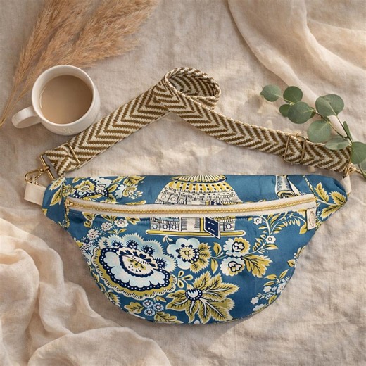 Medium Amy Butler French Wallpaper Fanny Pack – Boho Sling Bag - Etsy